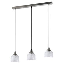 Wallace Metal & Glass 3 Light Pendant